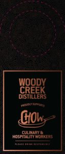 Woody Creek Distillers Bottle Necker - Supports Chow