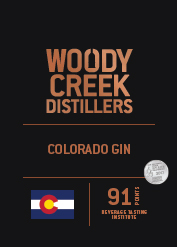 Woody Creek Distillers Shelf Talker - Gin