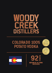 Woody Creek Distillers Shelf Talker - Vodka